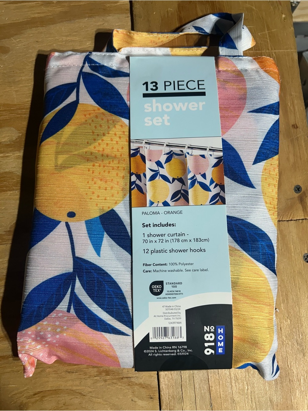 Shower Set - Orange & Blue 13 pcs